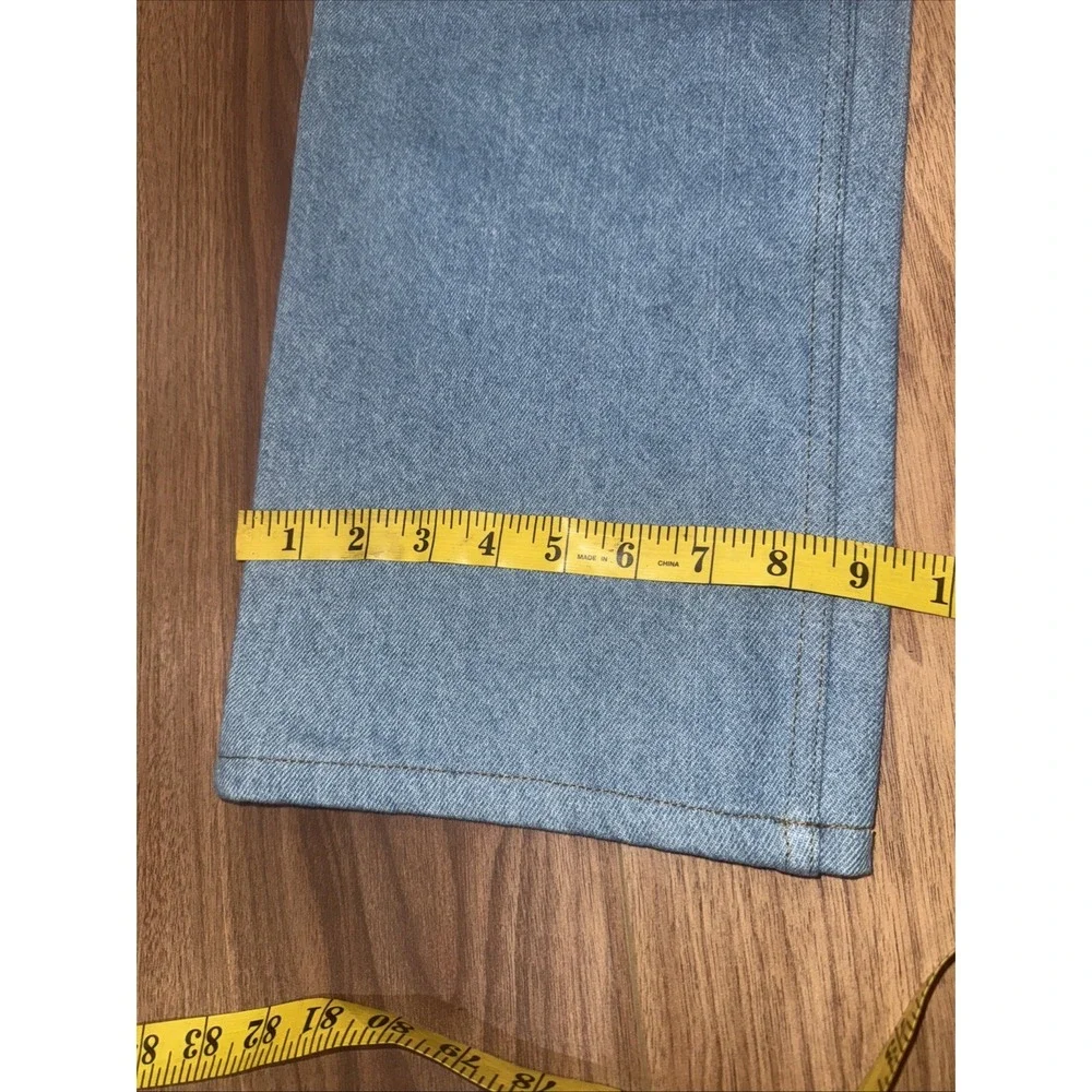 TEDDY FRESH Pants Lag Zip Off Denim Pants Unisex‎ Size 34  Relaxed Fit Jeans NWT